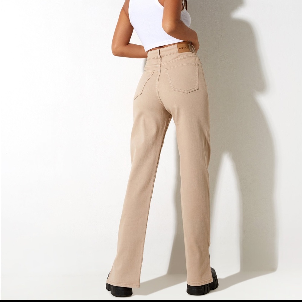 Motel Rocks Straight Leg High Waisted Jeans